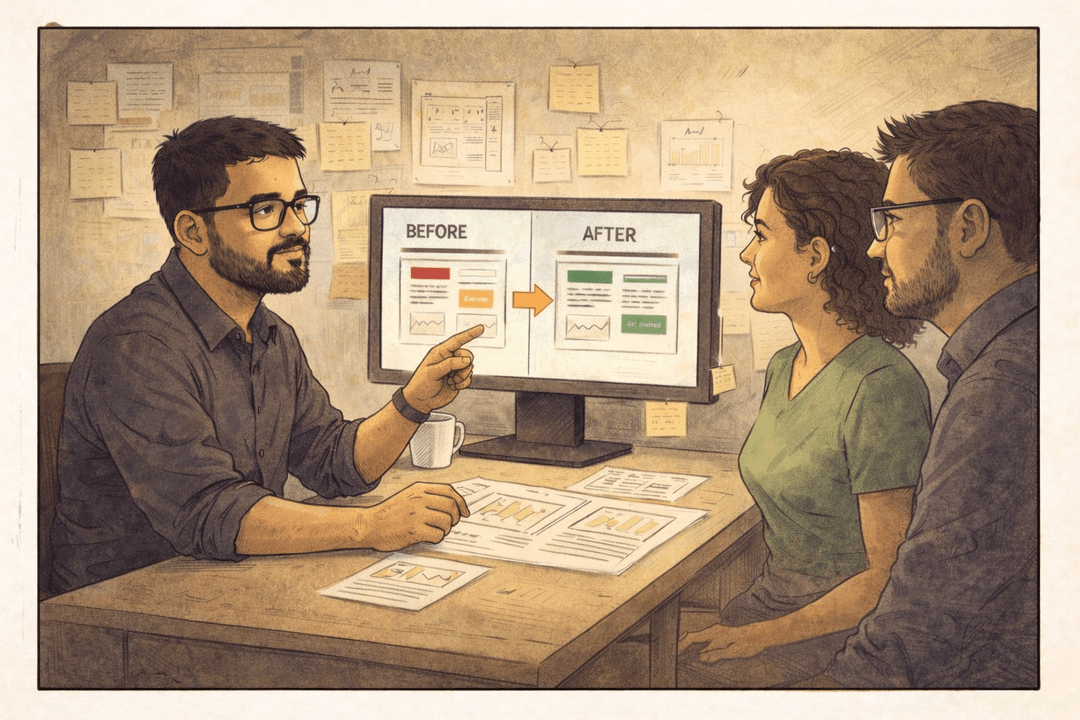 Early website strategy experiments with clients