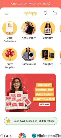 OyeHappy mobile