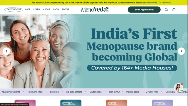 MenoVeda desktop